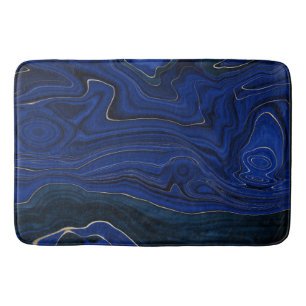 Alfombrilla De Baño Swirls Lapis Blue Agate