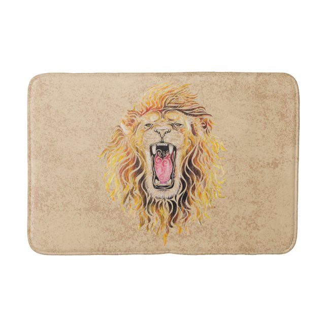 Alfombrilla De Baño Swirly Lion (Anverso)