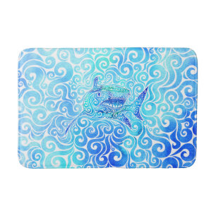 Alfombrilla De Baño Swirly Shark