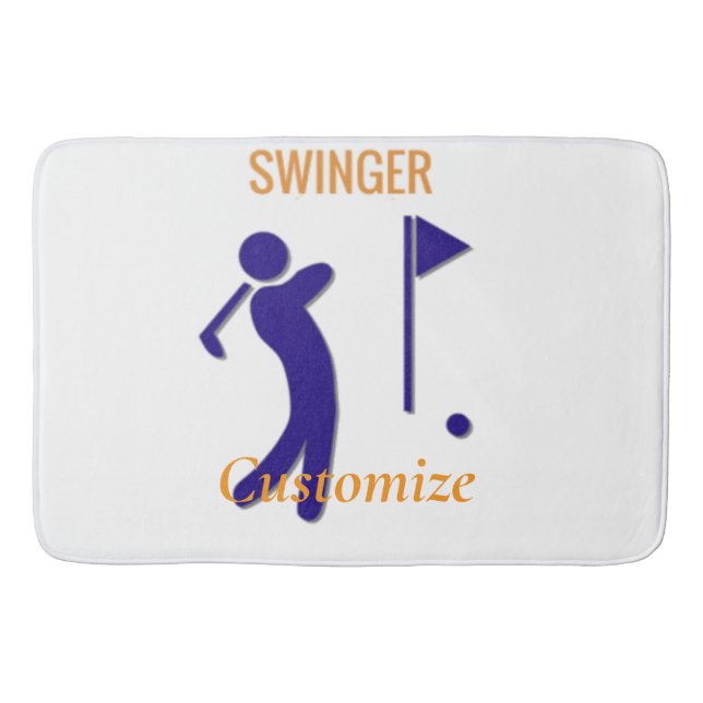 Alfombrilla De Baño Swting Golfer Thunder_Thunder_Cove (Anverso)