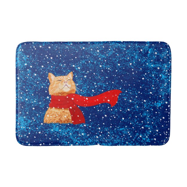 Alfombrilla De Baño Tabby ama Nieve (Anverso)