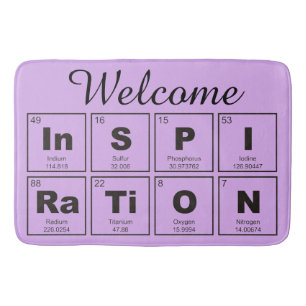 Alfombrilla De Baño Tabla química periódica de elementos: InSPIRaTiON