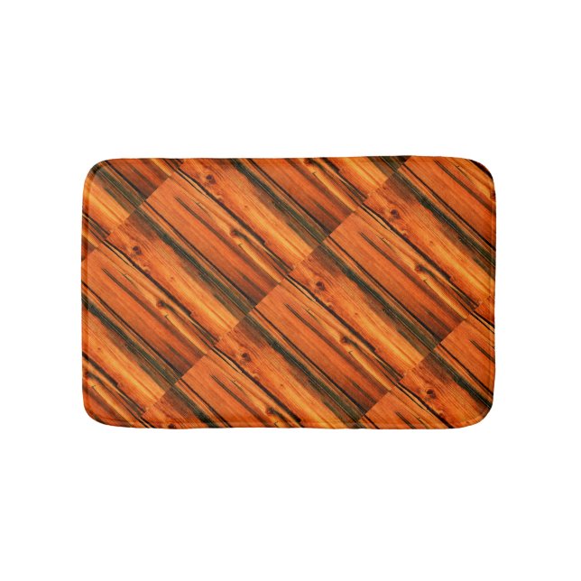 Alfombrilla De Baño tableros de granero de plumas meteorológicas (Anverso)