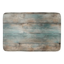 Tablones de madera azules desgastados de campo rús