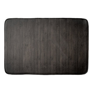 Alfombrilla De Baño Tablones de madera oscura rústica delgada