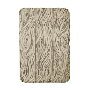 Alfombrilla De Baño tablones de tablero de madera mat.