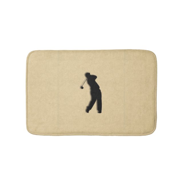 Alfombrilla De Baño Tan Leather Look Golf (Anverso)