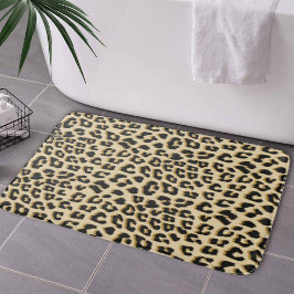 Alfombrilla De Baño Tan Leopard Print