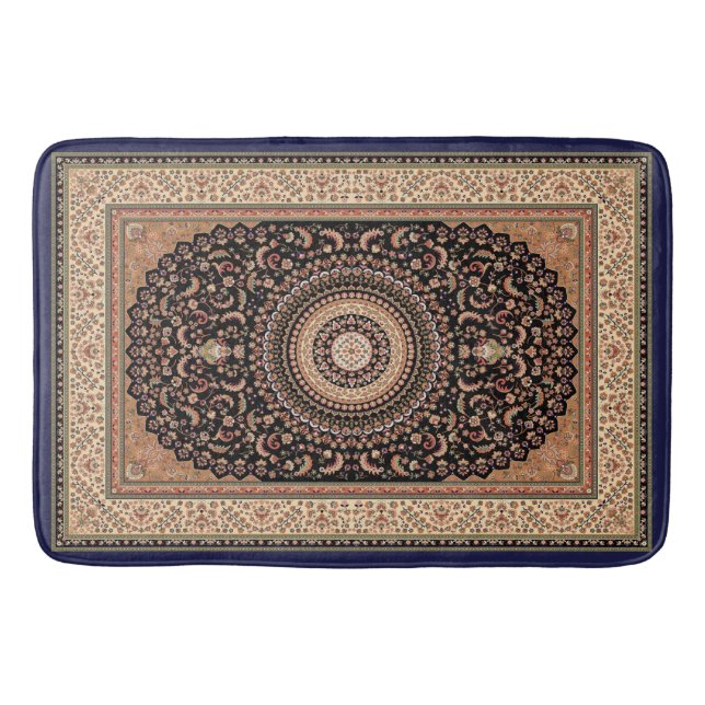 Alfombrilla De Baño Tan y Green Persian Carpet Bath Mat (Anverso)