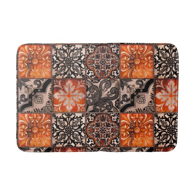 Alfombrilla De Baño Tangerine Tile (Anverso)
