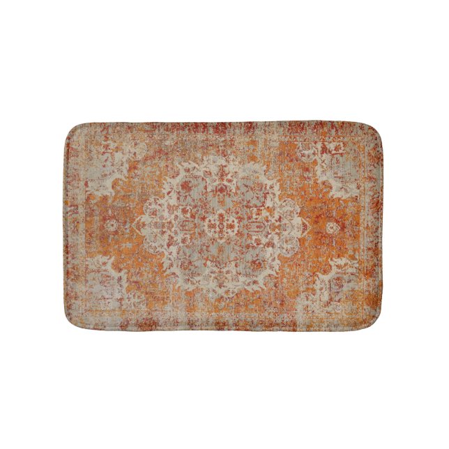 Alfombrilla De Baño Tapis antique oriental orange (Anverso)