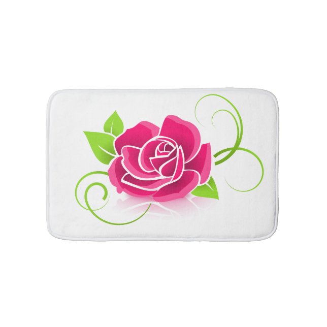 Alfombrilla De Baño Tapis de bain motif rosa (Anverso)
