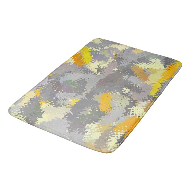 Alfombrilla De Baño Tapiz amarillo y gris (Angular)