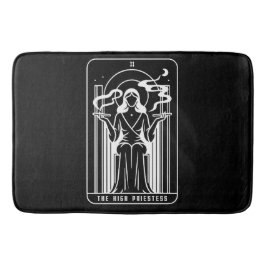 Alfombrilla De Baño Tarot Alta Sacerdotisa Fumando Marihuana Ocultismo