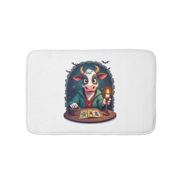 Alfombrilla De Baño Tarot de vaca del terror (Anverso)