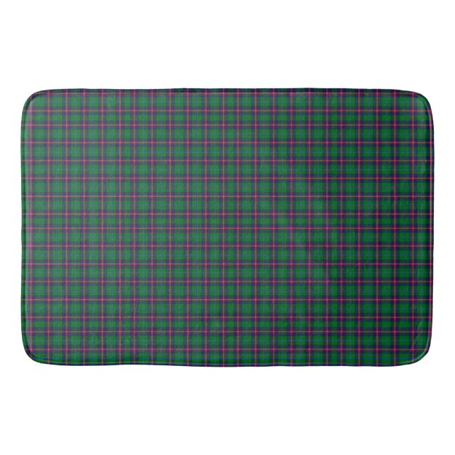 Alfombrilla De Baño Tartan a cuadros del Clan Young  (Anverso)