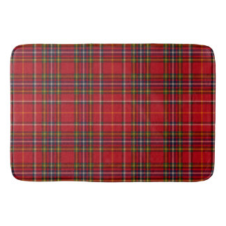 Alfombrilla De Baño Tartan Royal Stewart Rojo Dorado Cuadro Escocés