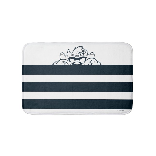 Alfombrilla De Baño TAZ™ Ocultado en franjas (Anverso)