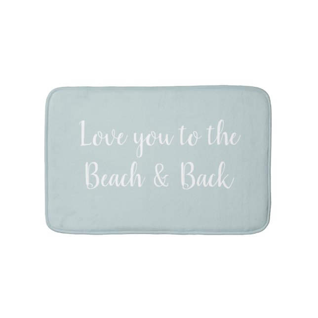 Alfombrilla De Baño Te amo a la playa y la sal marina (Anverso)
