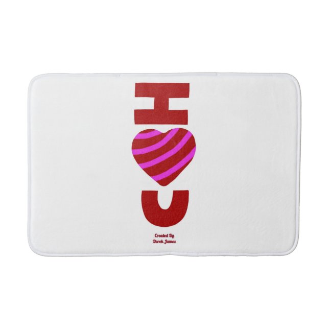 Alfombrilla De Baño Te Amo Media Bath Mat (Anverso)