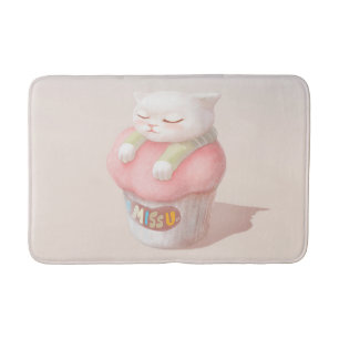Alfombrilla De Baño Te echo de menos el Ilustracion del pastel