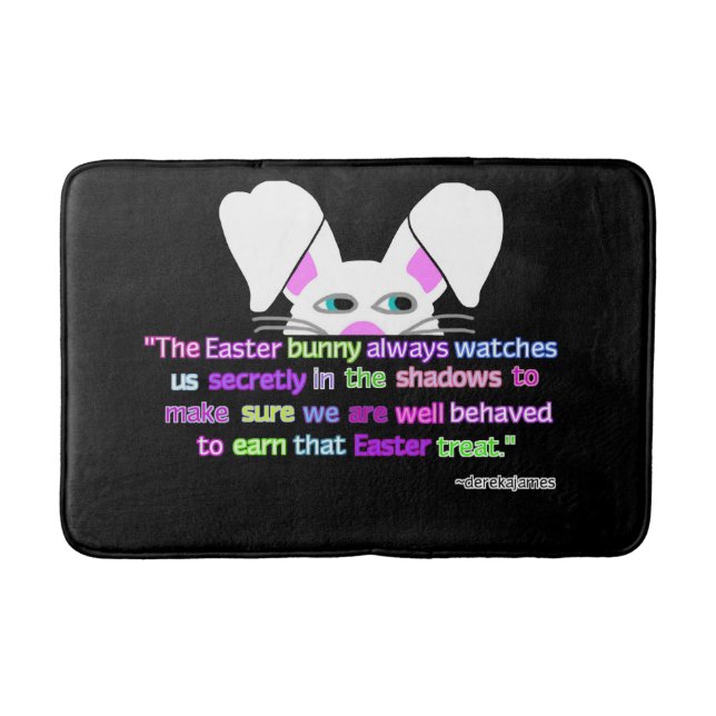Alfombrilla De Baño Te Veo, Conejito De Pascua, Mat De Baño Medio (Anverso)