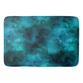 Alfombrilla De Baño Teal Galaxy Series Design 7