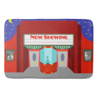 Teatro de cine retro Bath Mat