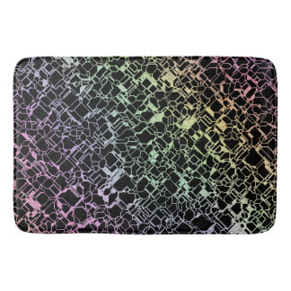 Alfombrilla De Baño techno rainbo :