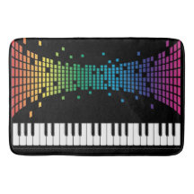 Teclado instrumental de piano musical multicolor
