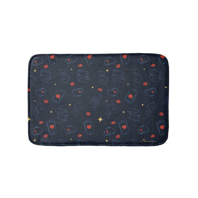 Alfombrilla De Baño Ted Lasso | Patrón Toss de Tea y Biscuit Icon (Anverso)