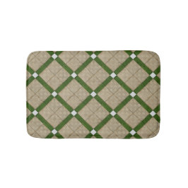 Alfombrilla De Baño Tejas diagonales concretas de cerámica