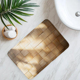 Alfombrilla De Baño Tejido de Bambú Imitación