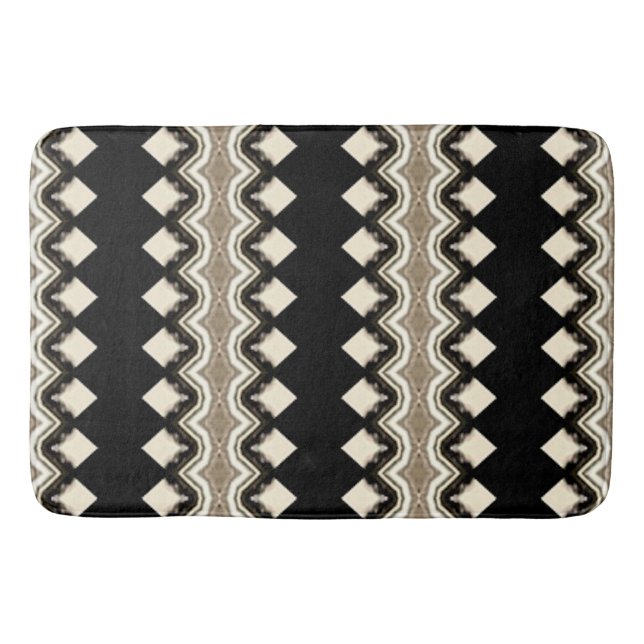 Alfombrilla De Baño Tejido ligero de diamantes (Anverso)