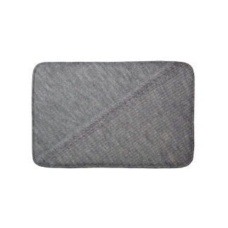 Alfombrilla De Baño Tela gris: textura abstracta de punto.