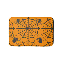 Alfombrilla De Baño Telaraña de araña espeluznante de Halloween