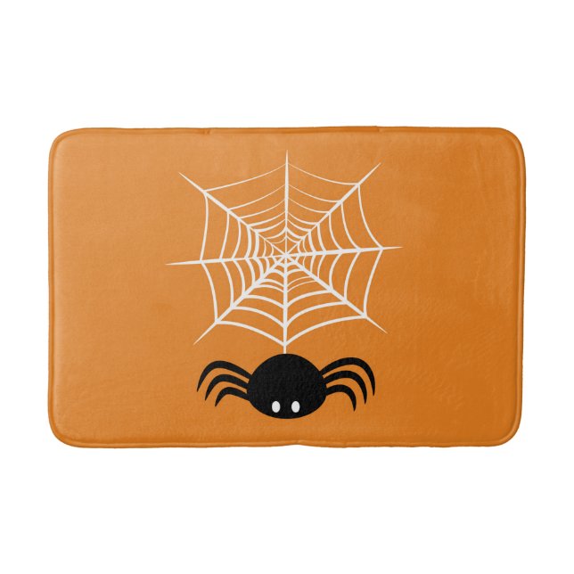 Alfombrilla De Baño Telaraña de Halloween  (Anverso)