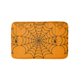 Alfombrilla De Baño Telaraña espeluznante de Halloween
