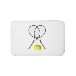 Alfombrilla De Baño Tema de deporte de tenis de dobles