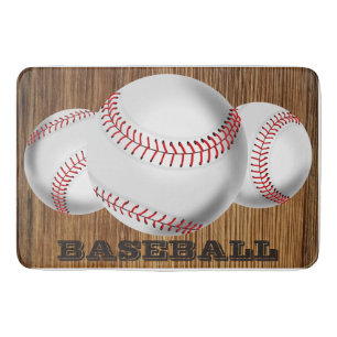 ALFOMBRILLA DE BAÑO TEMA DEL BÉISBOL