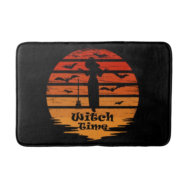 Alfombrilla De Baño Temporada de brujas de Halloween (Anverso)