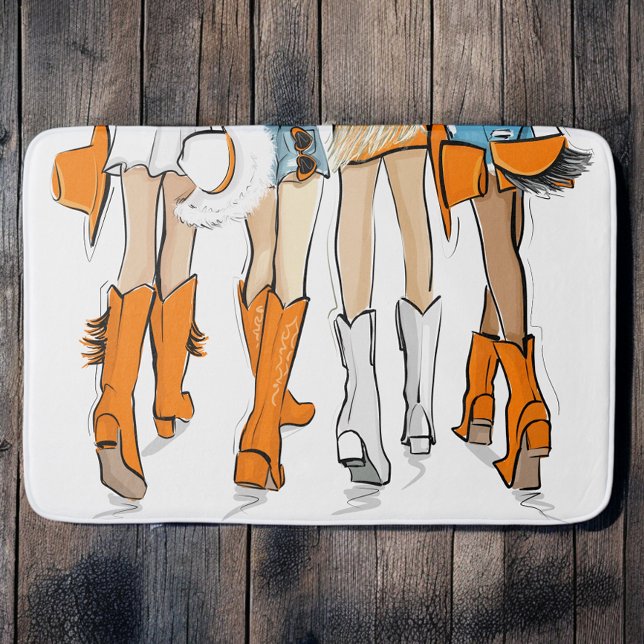 Alfombrilla De Baño Tennessee Ladies Cowboy Boots Naranja Fashion (Subido por el creador)