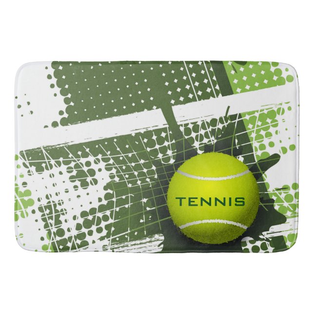 Alfombrilla De Baño Tennis Design Bath Mat (Anverso)