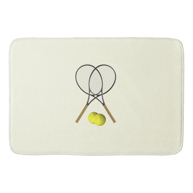 Alfombrilla De Baño Tennis Doubles Cream (Anverso)