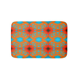 Alfombrilla De Baño Tequila Sunrise Ombre Geométrico Resumen Arte