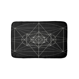 Alfombrilla De Baño Tercera geometría sagrada dimensional