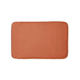 Alfombrilla De Baño Terracotta Naranja Color sólido Cálido y Diseño Te
