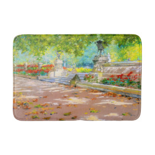 Alfombrilla De Baño Terraza vintage, dibujo de Prospect Park (1887)
