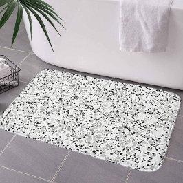 Alfombrilla De Baño Terrazzo blanco moderno
