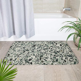 Alfombrilla De Baño Terrazzo verde moderno